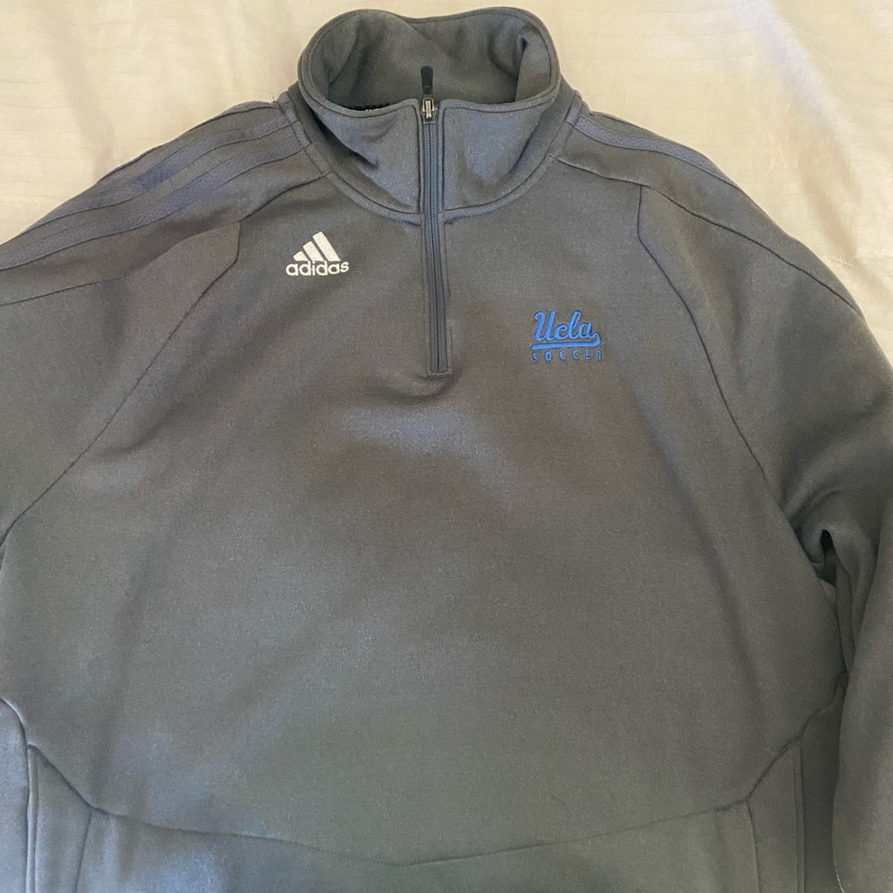 UCLA 1/4 zip heavy jacket. Adidas